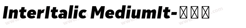 InterItalic MediumIt字体转换